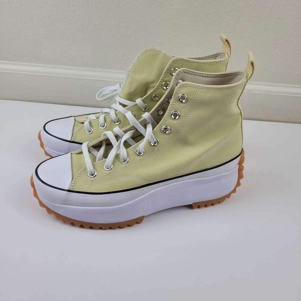 Converse Run Star Hike Hi Lemon Drop Unisex Men's 9 Women's 10.5